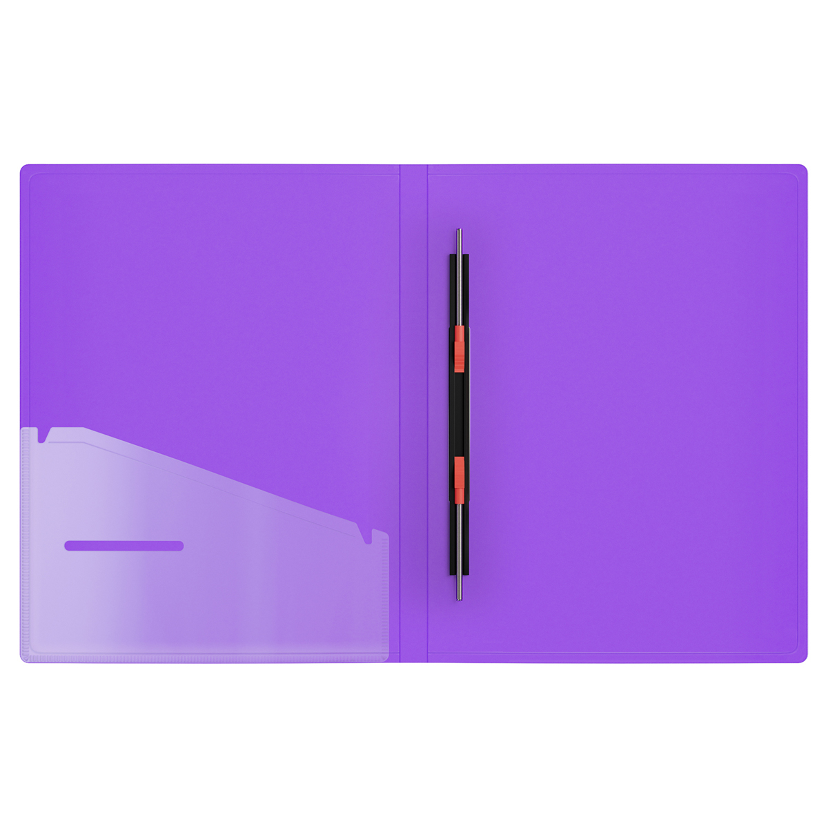 Папка с пружинным скоросшивателем Berlingo "Envy", 17мм, 700мкм, с внутр. карманом, фиолетовая