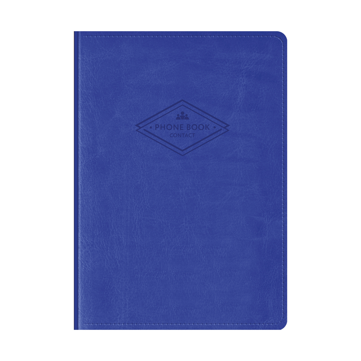 Телефонная книга А7, 64л., кожзам, OfficeSpace "Winner" синий, с вырубкой