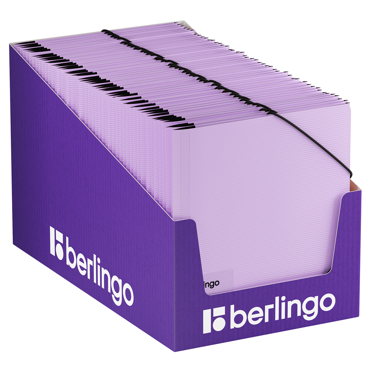 Папка на резинке Berlingo "Instinct" А5, пластик, 600мкм, лаванда