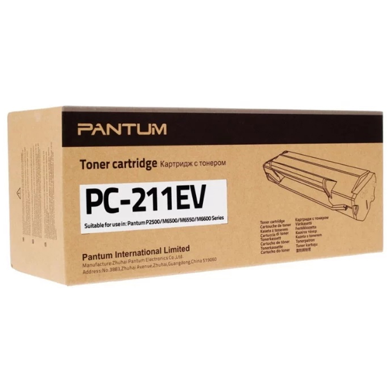 Тонер-картридж ориг. Pantum PC-211EV черный для Pantum P2200/P2207/P2500/P2506W/P2516/P2518/M6500/M6507/M6507W/M6506NW/M6550NW (1600стр.)