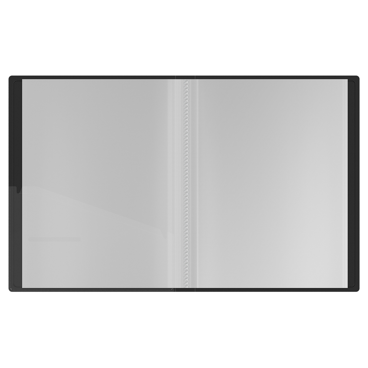 Папка с 60 вкладышами Berlingo "Soft Touch", 30мм, 700мкм, черная, с внутр. карманом