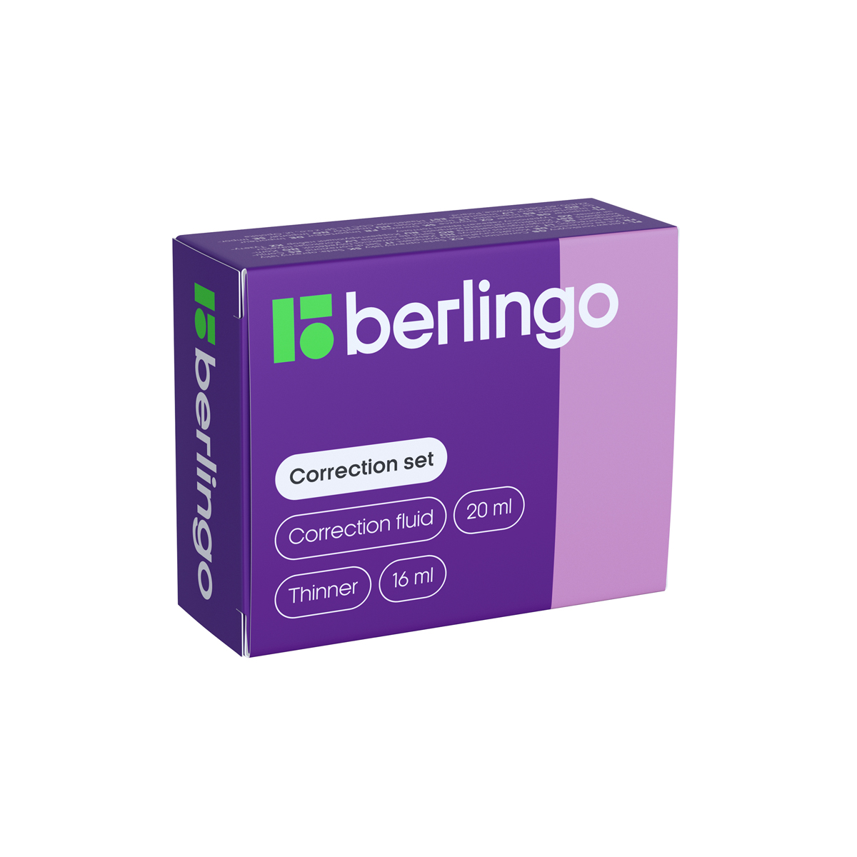 Корректирующая жидкость Berlingo, 20мл + разбавитель16мл