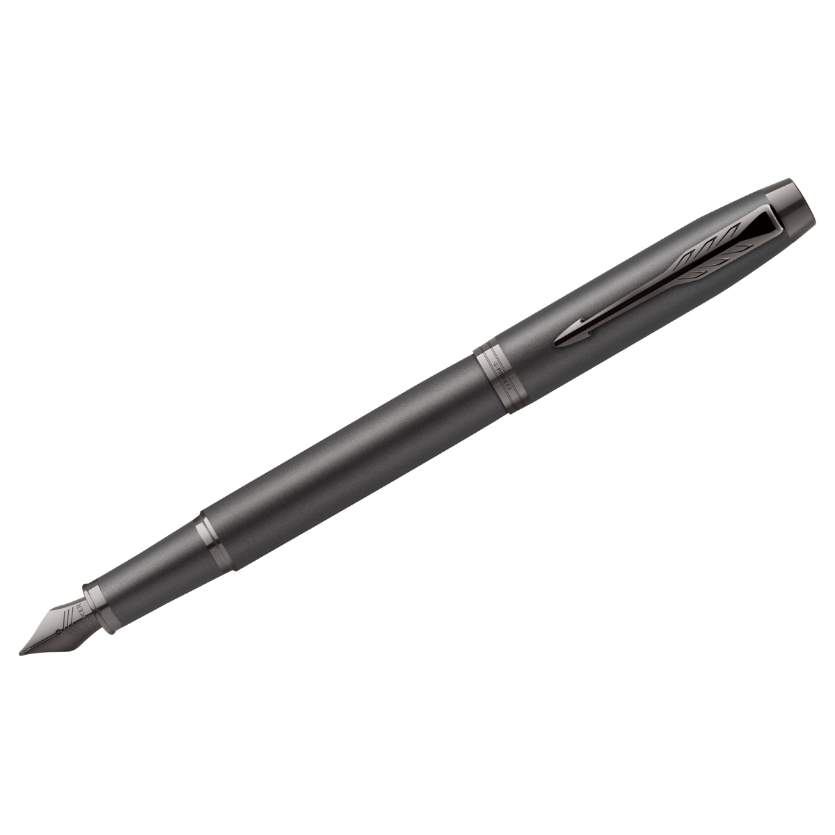 Ручка перьевая Parker "IM Professionals Monochrome Titanium" синяя, 1,0мм, подарочная упаковка